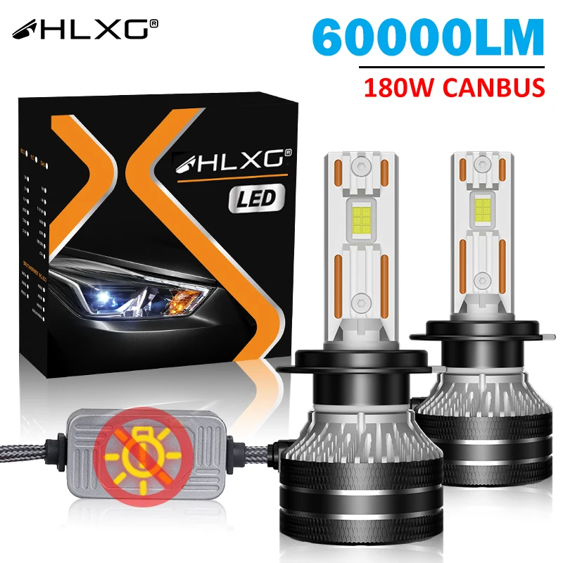 Светодиодные фары K5C H7 Canbus 180 Вт 9012 лм H1 H4 H11 9005 HIR2 H8 H9 9006 6000 HB3 HB4 чрезвычайно мощные