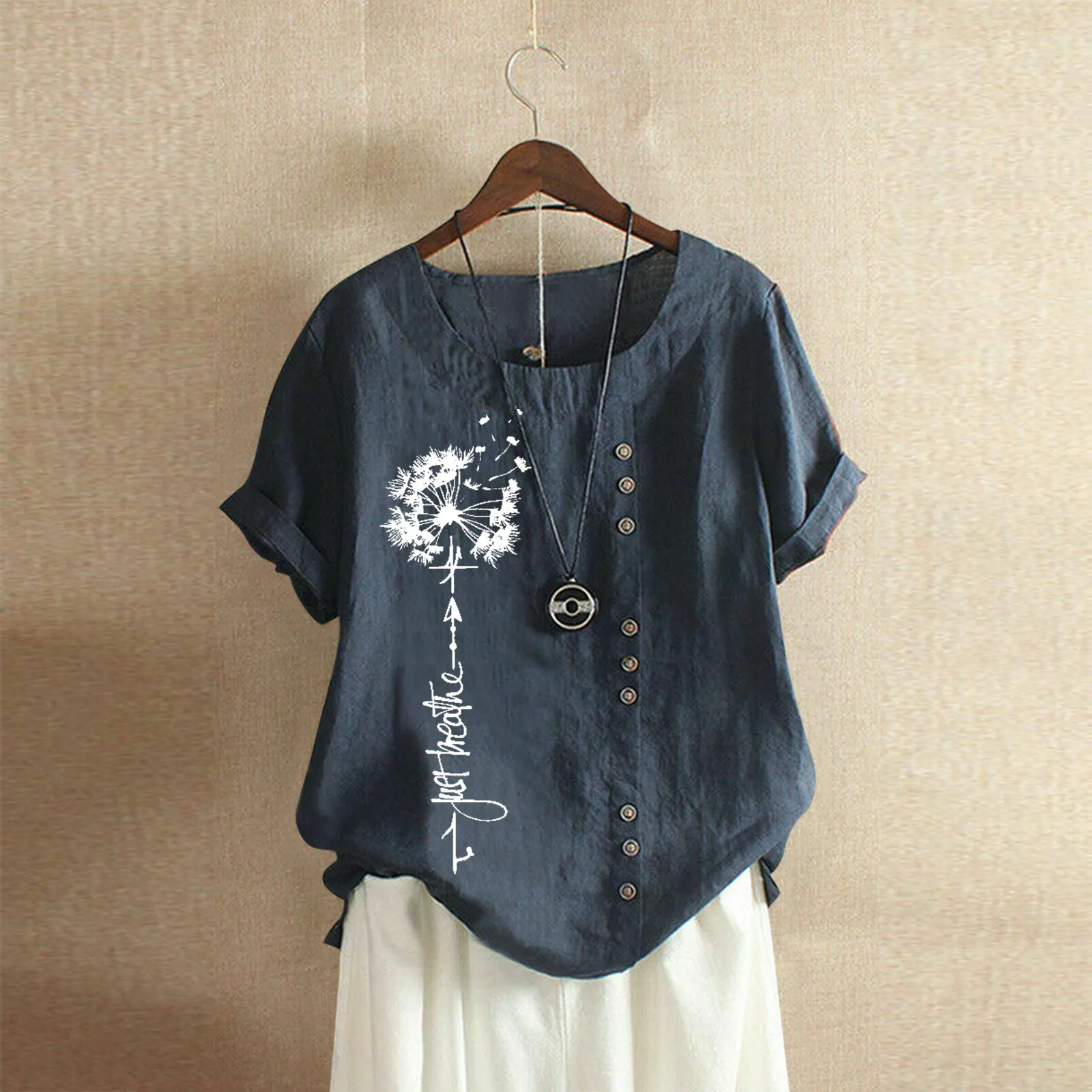 

Свободная короткая женская футболка, льняная Повседневная хлопковая и женская блузка с коротким рукавом, скраб-куртки