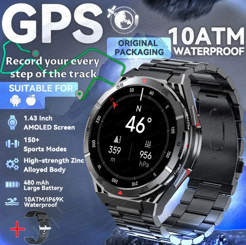 Оригинальные умные часы HUAWEI с GPS и AMOLED дисплеем