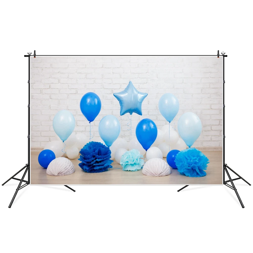 

Baby Pink Wall Balloons Dessert Birthday Party Decoration Photography Backdrops Kids Custom Wooden Boards Photocall Backgrounds