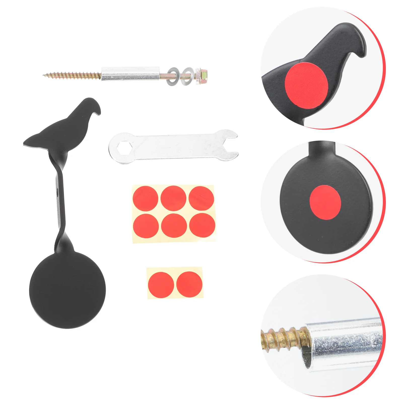 

Target Tree Air Hanging Bird Shooting Targets Practice Board Slingshot Dart Outdoor Game Metal Rotating Silhouette Mounted Toy