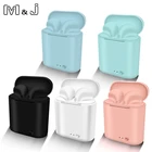 Цветные беспроводные Bluetooth-наушники M  J i7 mini i7s Tws, стереогарнитура, наушники-вкладыши с зарядным устройством для iPhone, Samsung