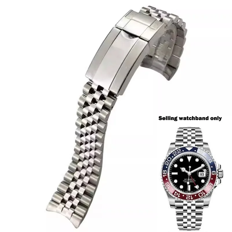 Тонкая Регулируемая пряжка 20 мм 21 стальная полоса для Rolex стальной ремешок часов