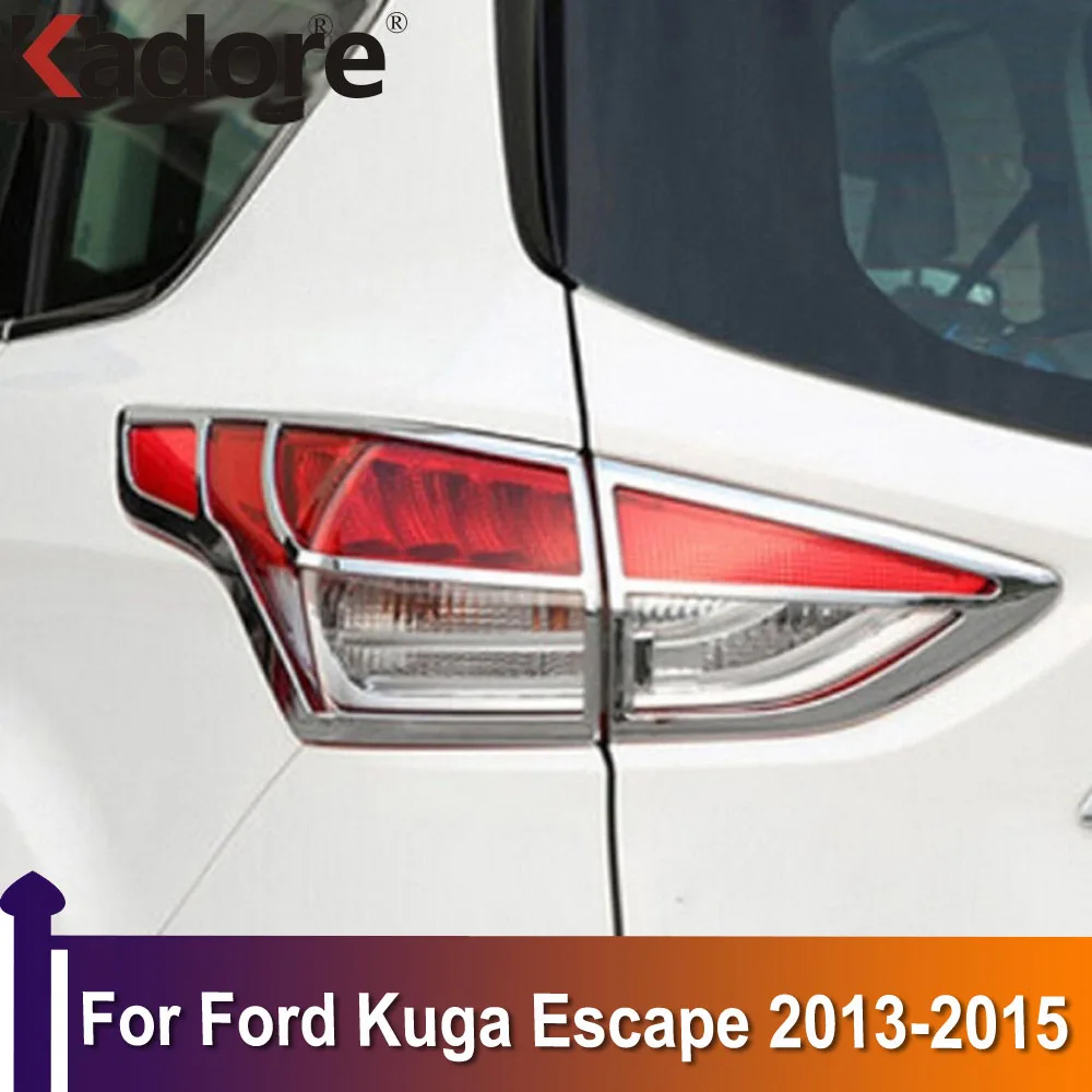 

Задний фонарь для Ford Kuga Escape 2013, 2014, 2015, хромированный задний фонарь, крышка, отделка, задний фонарь, рамка, Стайлинг, автомобильные аксессуары