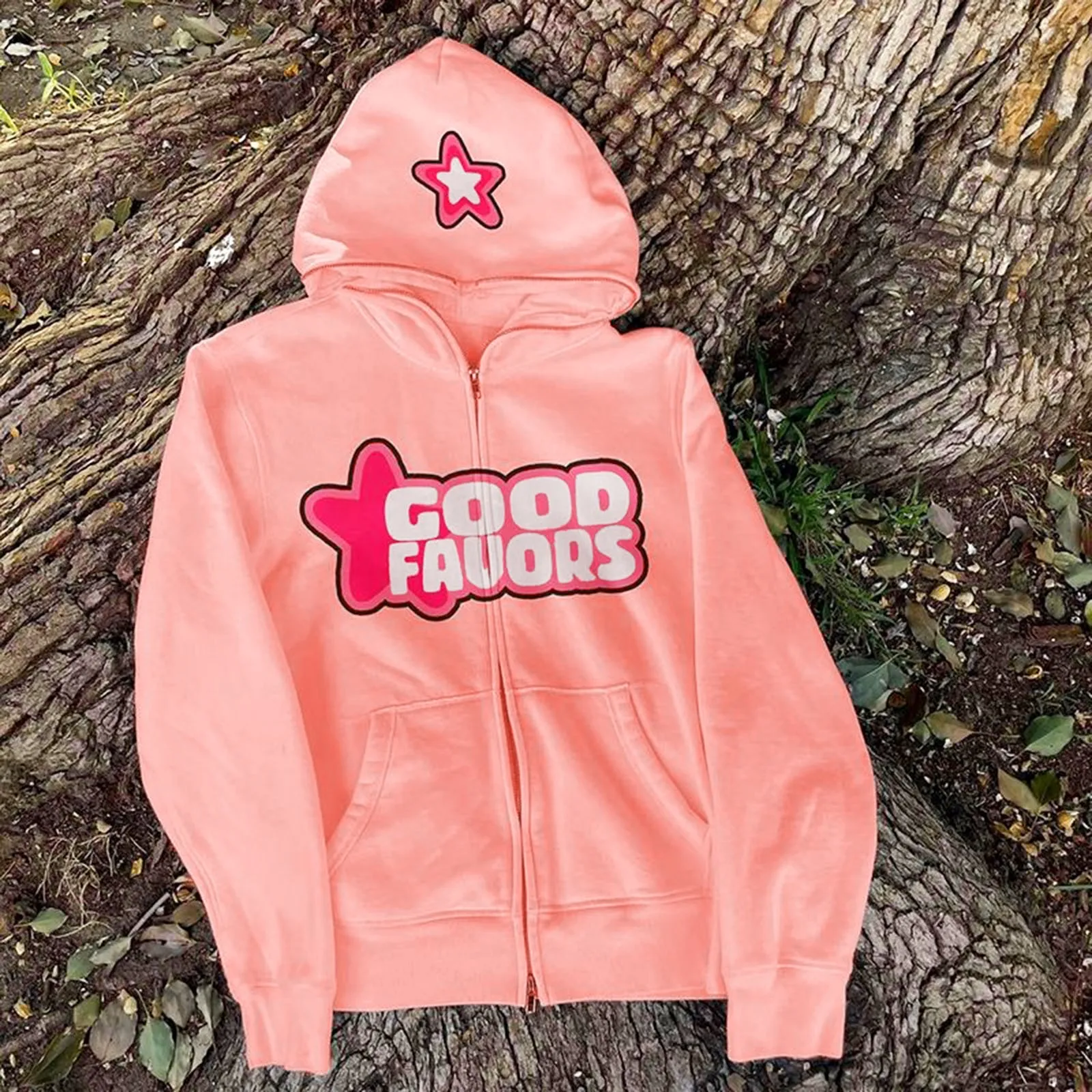 

Women Fashion Print Fleece Zip Sweatshirt With Pocket Sweatshirt Woman's Hoodie Zip Front Vintage Cotton Winter Jackets