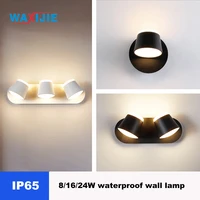 led outdoor wall lamps waterproof minimalist indoor wall lamp decorative for living room 360 %e2%84%83 adjustable lighting 8w16w 24w