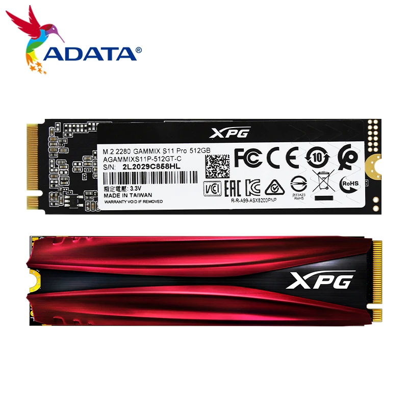 ADATA XPG GAMMIX S11 PRO SSD 512 ГБ ТБ высокоскоростной Внутренний твердотельный диск жесткий