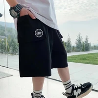 boys shorts summer clothes solid color thin loose five point pants foreign style outer pants summer children pants little boys