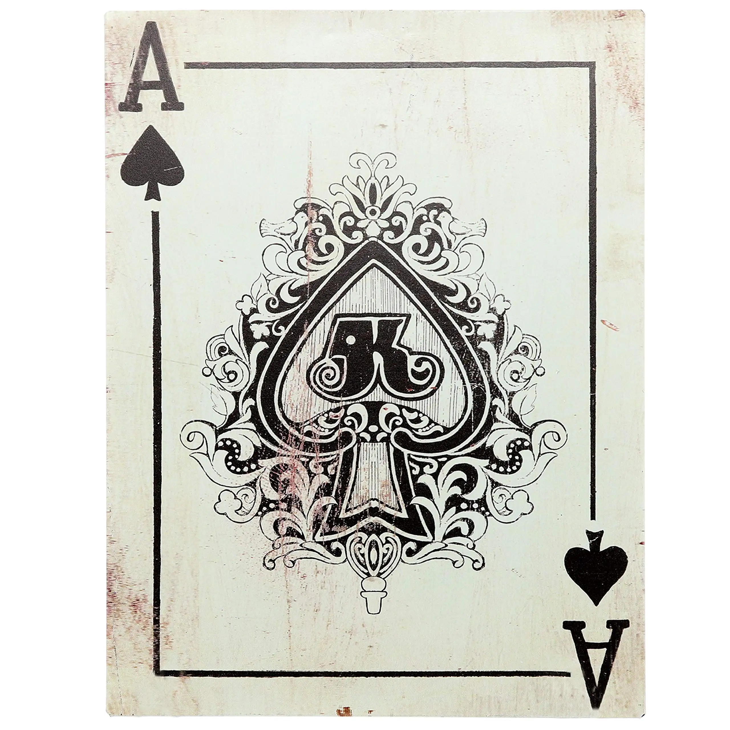 

Винтажный Ретро жестяной барный знак Ace of Spades, деревенский домашний декор 8x12