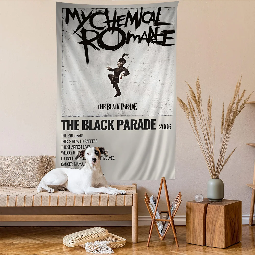 Гобелен My C-Chemical R-Romance Band Вязаный полиэстер/хлопок Прямоугольная форма Моющаяся в