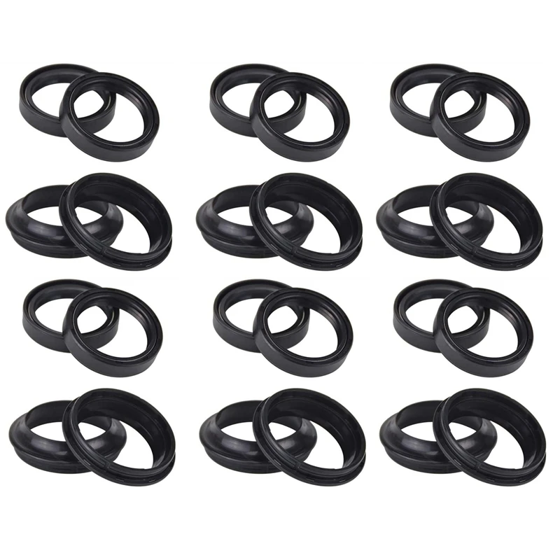 

6X Motorcycle Front Fork Oil Seal Rubber Shock Absorber For F800ST 2004-2012 CBR600 CBR900 CBR1000