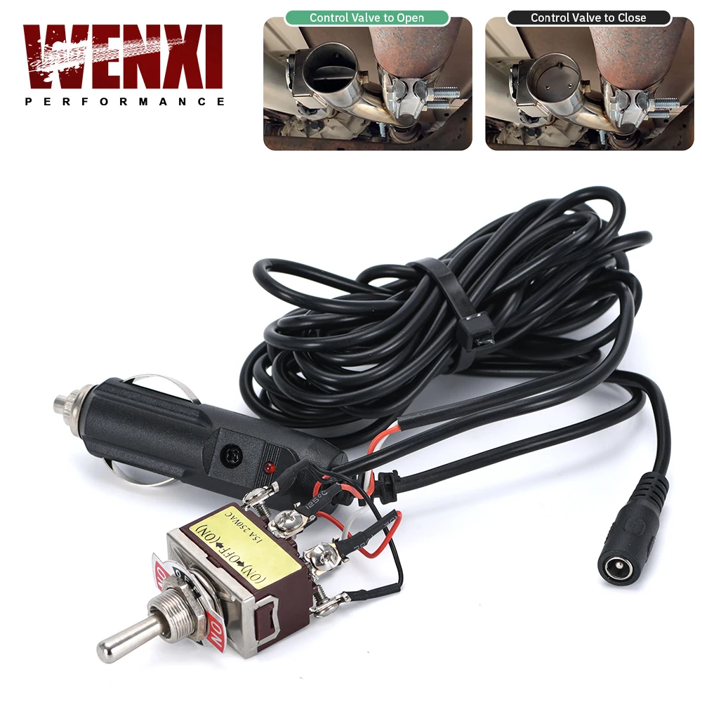 

Универсальный ручной выключатель, переключатель управления для глушителя выхлопной трубы, с вырезами и электрическим клапаном, Комплект труб для самосвала