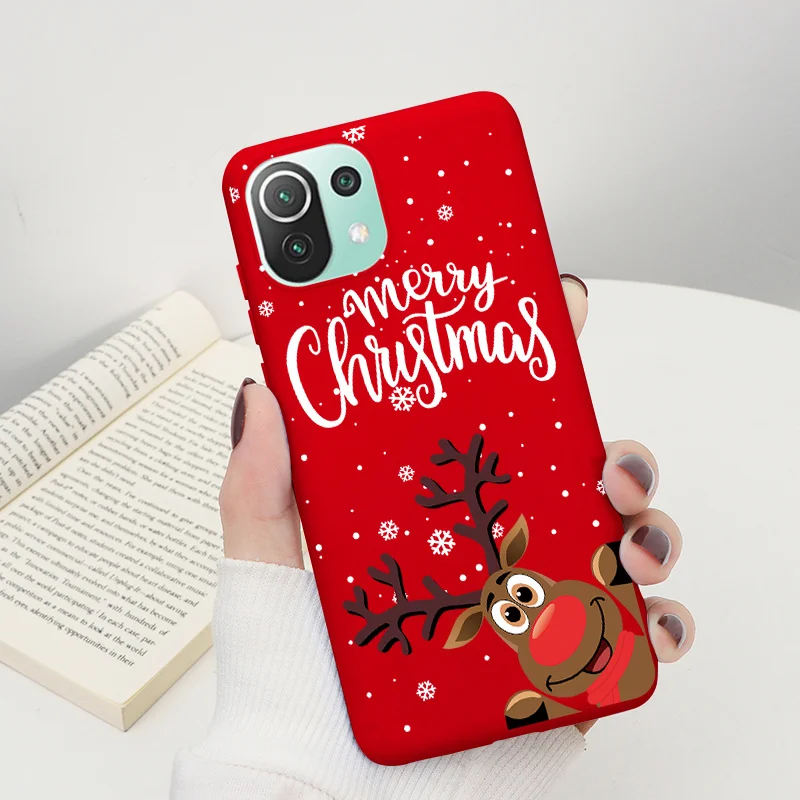 Рождественский Мягкий силиконовый чехол для Xiaomi Mi 11 Lite 5G NE 6 55 &quotОболочка Mi11Lite