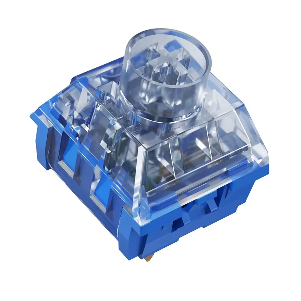 Фото Kailh Deep Sea Box бесшумный переключатель 5-контактный линейный тактильный 45 г Pro Whale Islet переключатели RGB прозрачная смазанная механическая клавиатура GK61 №2