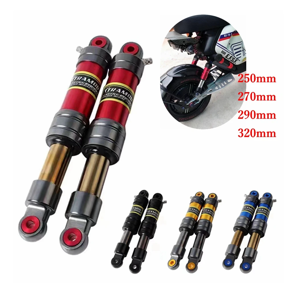 

250/270/290/320mm Universal motorcycle Rear Air Shock Absorber For Yamaha Honda Ube D2 RSZ JOG 009 Niu/U1/U+B/UQi/MS/N1S E-car