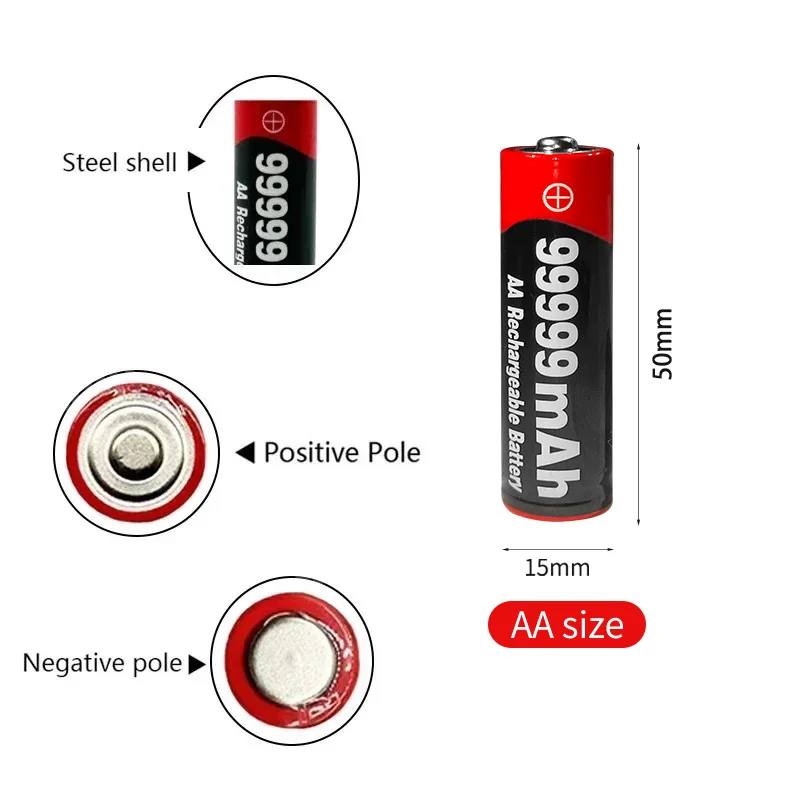 Аккумуляторная батарея типа АА 99999 мАч 1 5 В