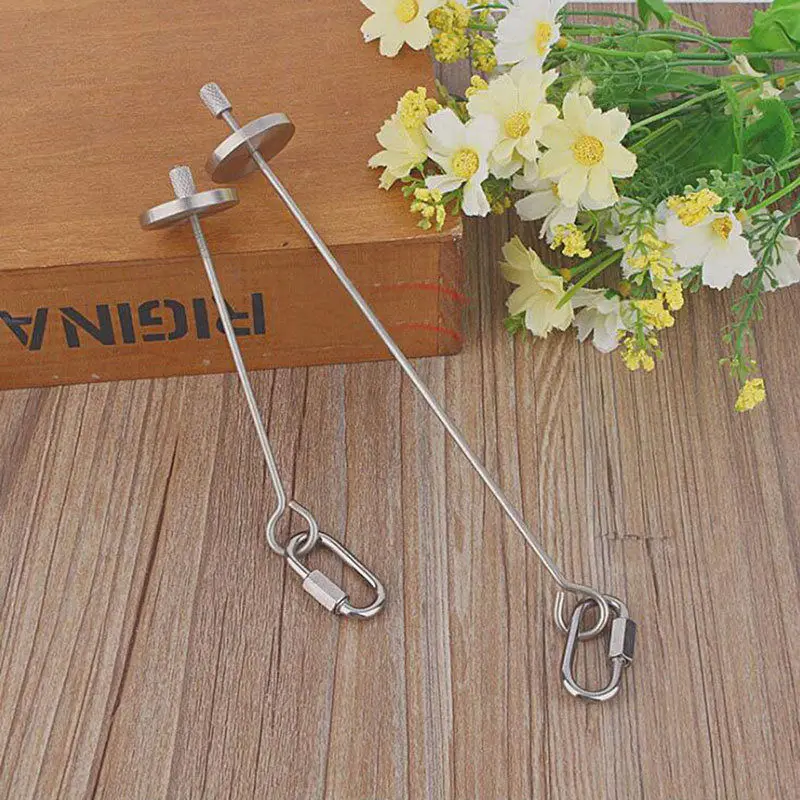 

New Bird Toy Skewer Fruit Spear Hanging Holder Pet Parrot Parakeet Small Animal Stainless Steel Parrot Stainless Steel Toy Fork