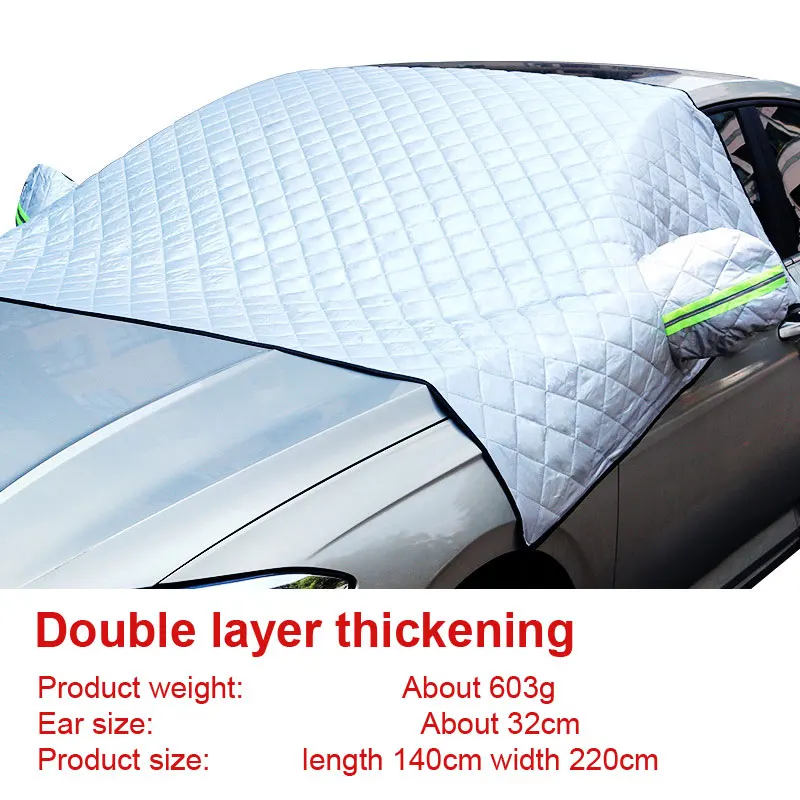 Водонепроницаемый чехол для лобового стекла автомобиля, солнцезащитный козырек для переднего стекла, наружный тент для транспортных средств, наружный полусолнцезащитный козырек