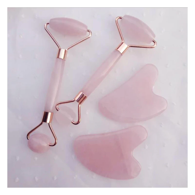 

Доска Гуаша Натуральный Розовый Кристалл Нефрита Гуа Ша Скребок Ролик Подтяжка Лица Двуглавый Массажер Выскабливание Maderoterapia