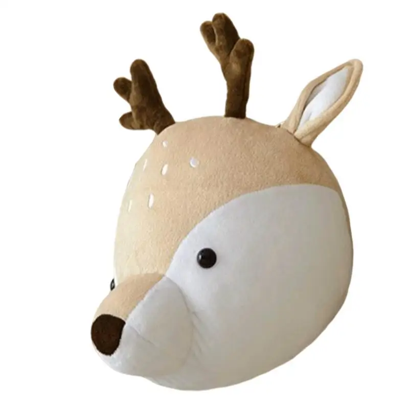 

Plush Animal Head Decoration Wall Style Dinosaur Head Wall Ornaments 3D Cute Nursery Room Living Room Children Bedroom Decor