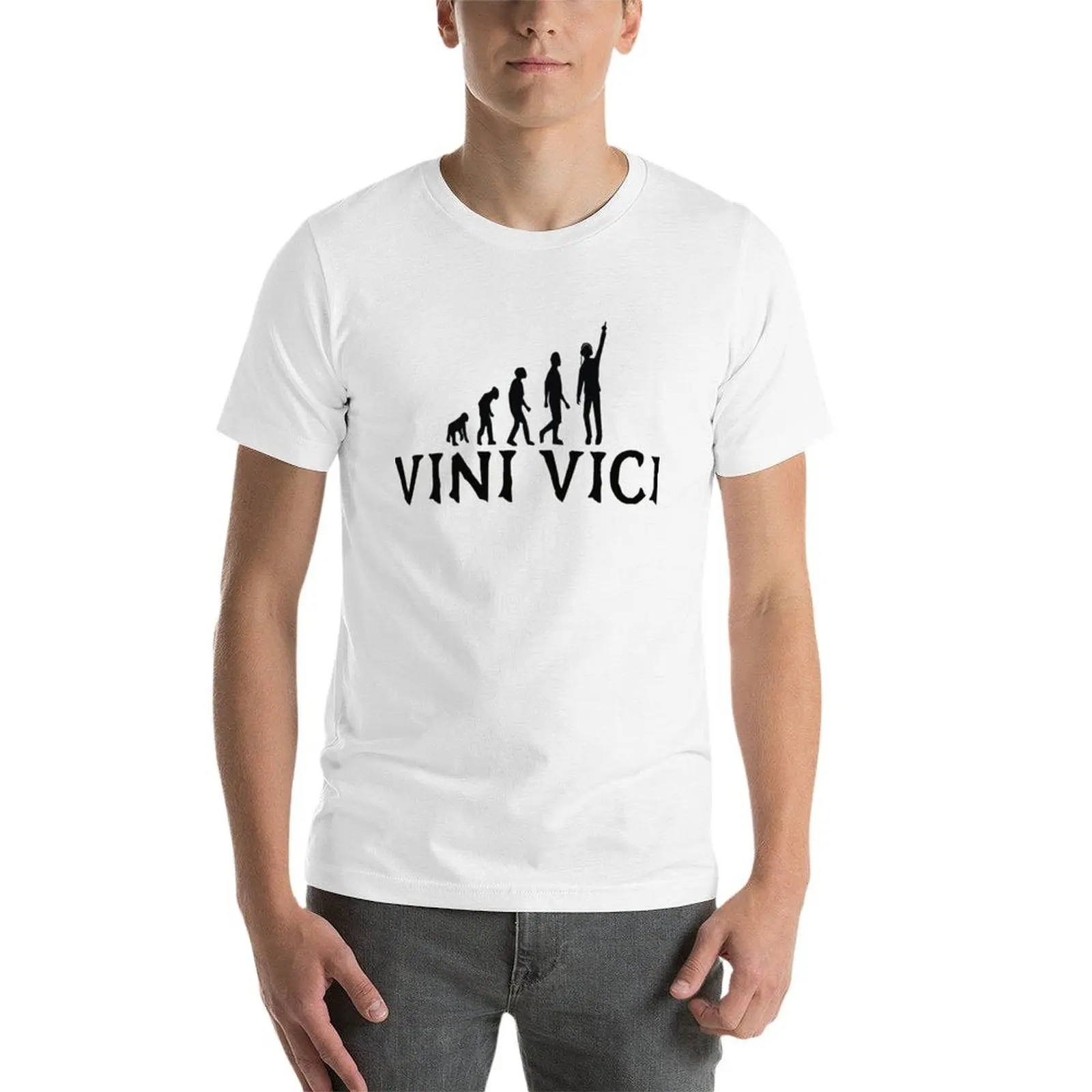 Фото Футболка с логотипом Vini Vici, базовая повседневная футболка большого размера №3