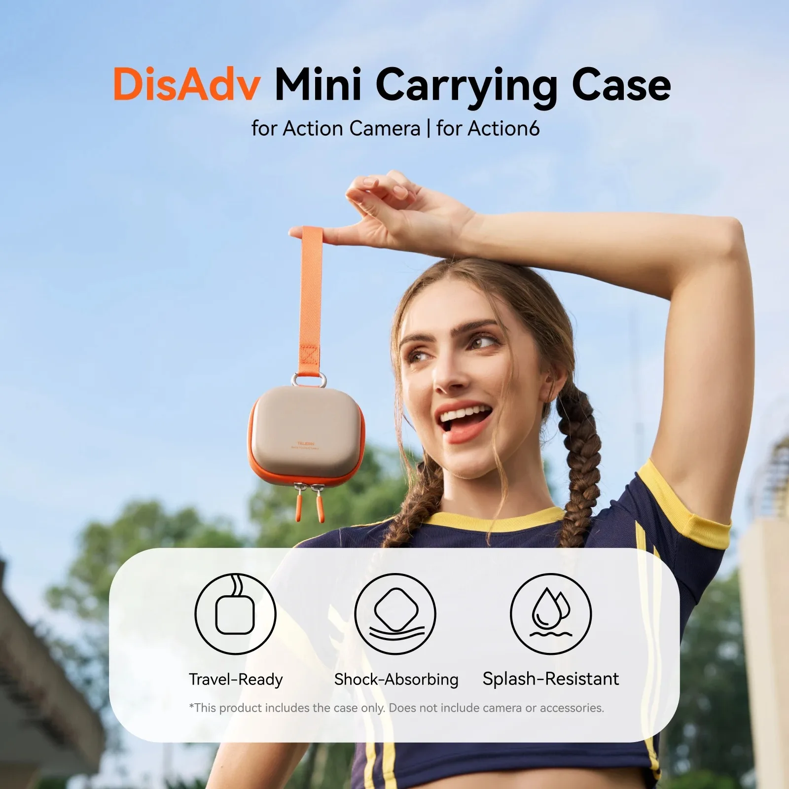 Фото Универсальный защитный чехол-сумка TELESIN Mini для хранения и переноски DJI OSMO Action 6/5/4/3, Insta360 Ace Pro №3