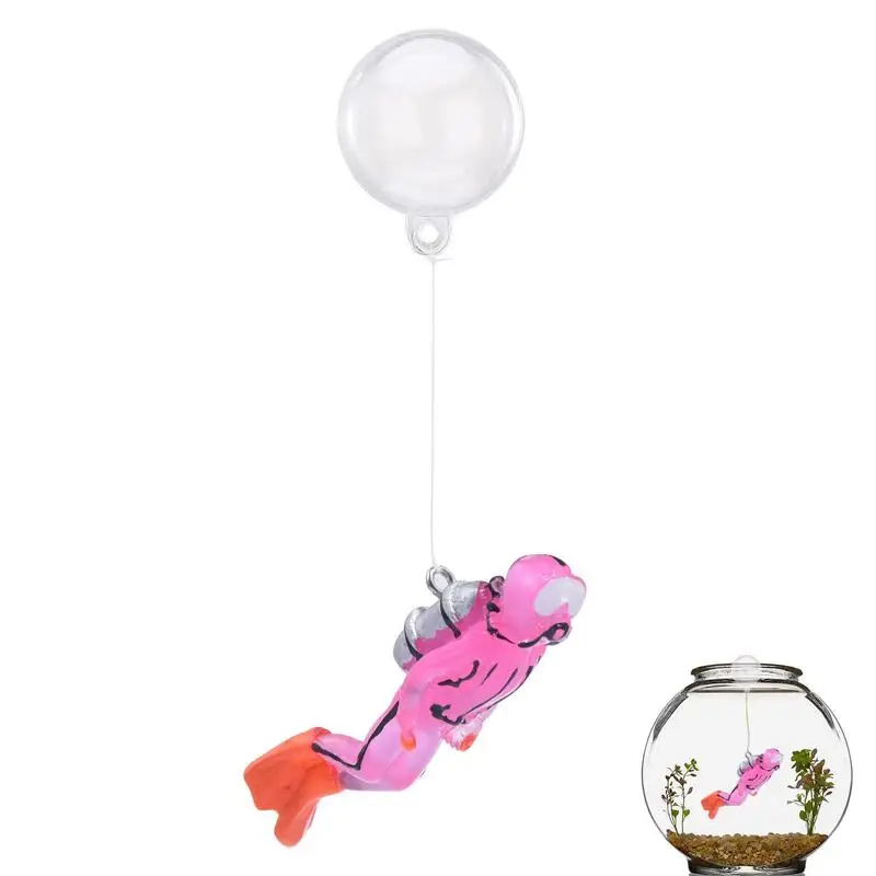 

Aquarium Diver Decorations Noctilcent Fish Tank Floating Ball Attractive Aquarium Decor Underwater World Small Floating Ball