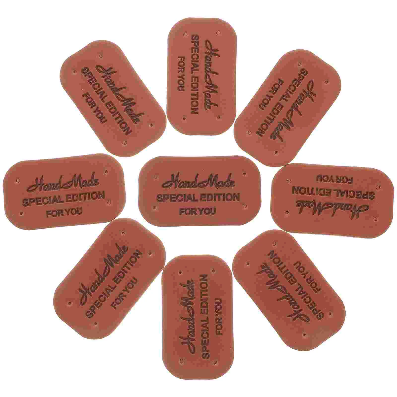 

100pcs Handmade Labels Crochet Tags Knit Accessories with Holes for DIY Crafts