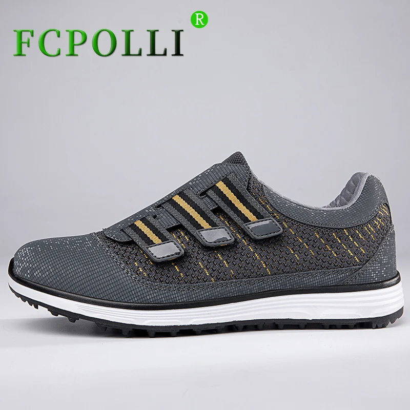 

Best Selling Mens Golf Training Breathable Sport Shoes For Women Hook & Loop Golf Shoes Couples Rubber Non-Slip Walking Shoe