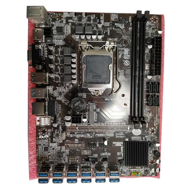 

Hot Selling 12 Graphics Cards motherboard B250C V1.0 12P 1X with Intel B250 B250C PCH Chipset