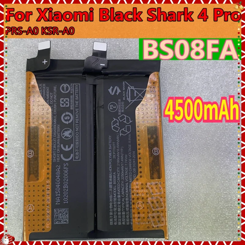 Аккумулятор BS08FA для телефона 4500 мАч Xiaomi Black Shark 4 Pro 4Pro/4S 4SPro PRS-H0 PRS-A0 5RS KSR-A0 новое