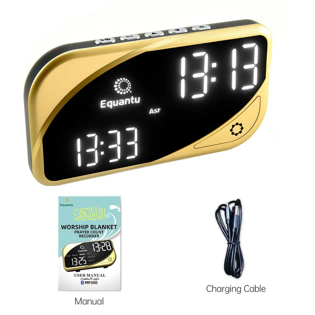 

Mosque Digital Display Islamic Automatic Outdoor Azan Clock Portable Muslim Prayer Home Decoration Table Alarm Desktop Led