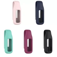 63hd metal clip band strap for fitbit luxe bracelet smart watch portable cover case