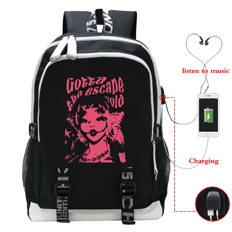 

Melanie Martinez Portals Tour School Bags for Women Men Usb Charging Bookbag Travel Bagpack Melanie Martinez Portals Backpack