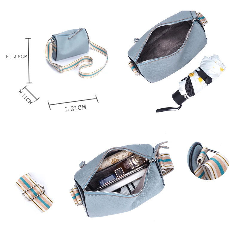 Women's Bag 2022 Trend New in Fashion Leather Top Layer Leather Cow Leather Pillow Bag Small Bags Fashion Simple Underarm Bag