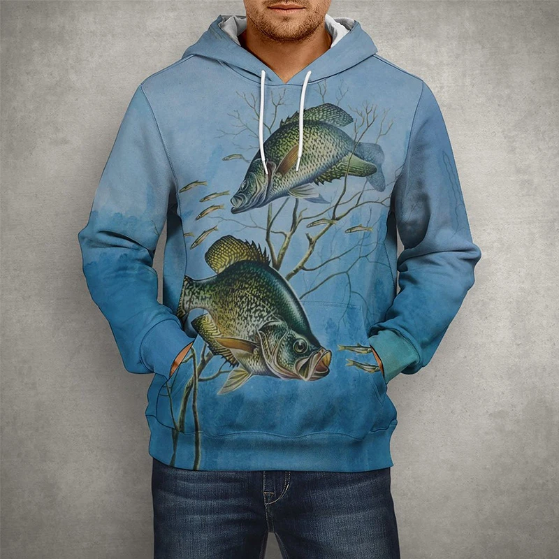 

2022 New Spring 3D Print Fish Hoodies Men Women Children Casual Funny Long Sleeve Cool Boy Girl Fashion Unisex Pullover Tops