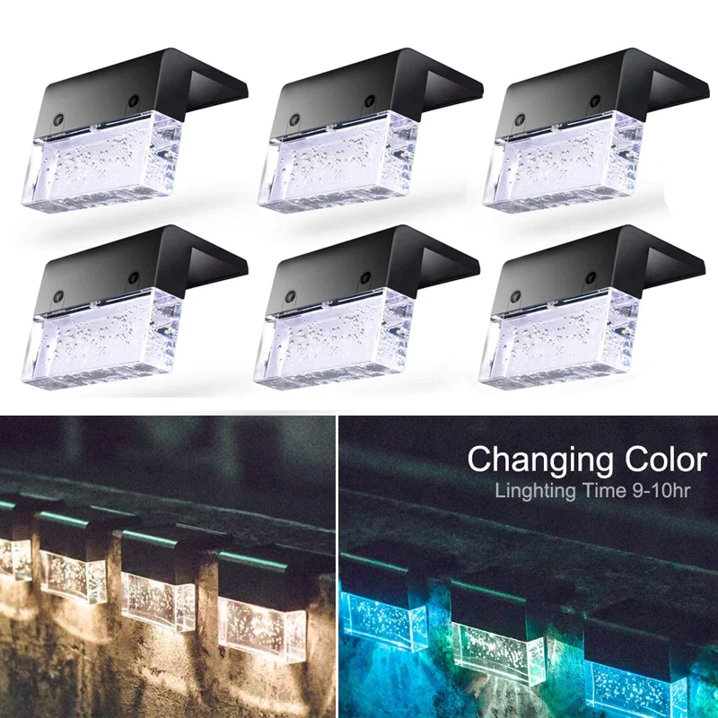 

Waterproof Solar Lamp LED Garden Lights Outdoor Solar Sunlight Garden Decor Stair Fence Lamp Solar Outdoor Lights Garden Lamp