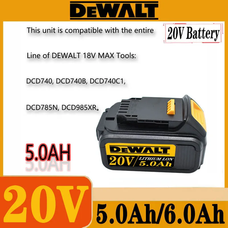 Original For Dewalt 18V 20V 6000mAhBattery Replacement Battery Tool Drill Battery DCB606 DCB612 DCB609 DCB20