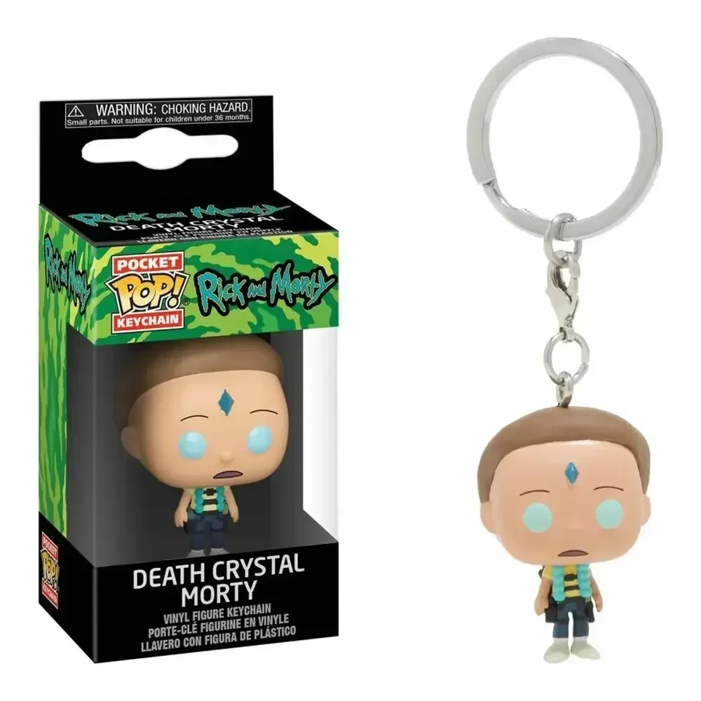 Фото Funko Pop Новые брелки Rick Et Morty Виниловая фигурка Krombopulos Pickle Rick Pocket Pop Брелок Игрушка №2