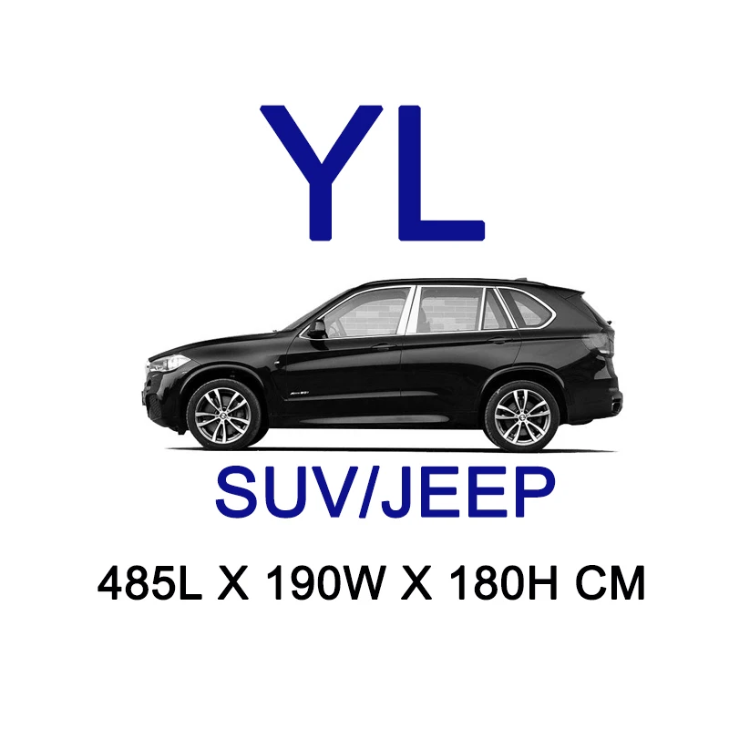 Многослойный автомобильный чехол Kayme, водонепроницаемый, дышащий, с молнией и хлопковой подкладкой, защита от солнца, дождя, снега, пыли и листьев