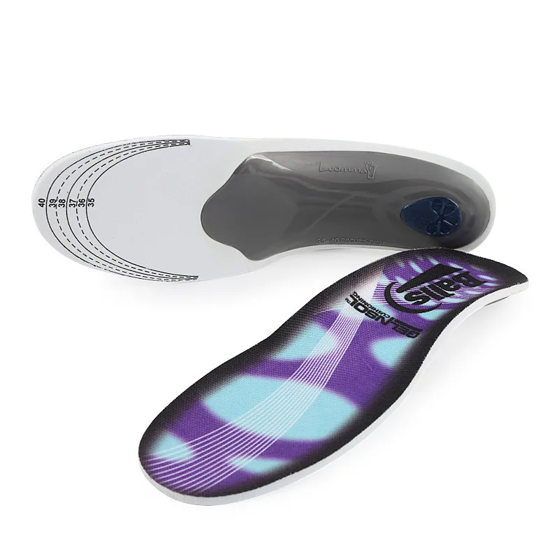 EXPfoot 3D Arch Support Orthotic Insoles PVC High Arch Gel Pad Shock-Absorbant Flat Feet For Women / Men orthopedic Foot pain