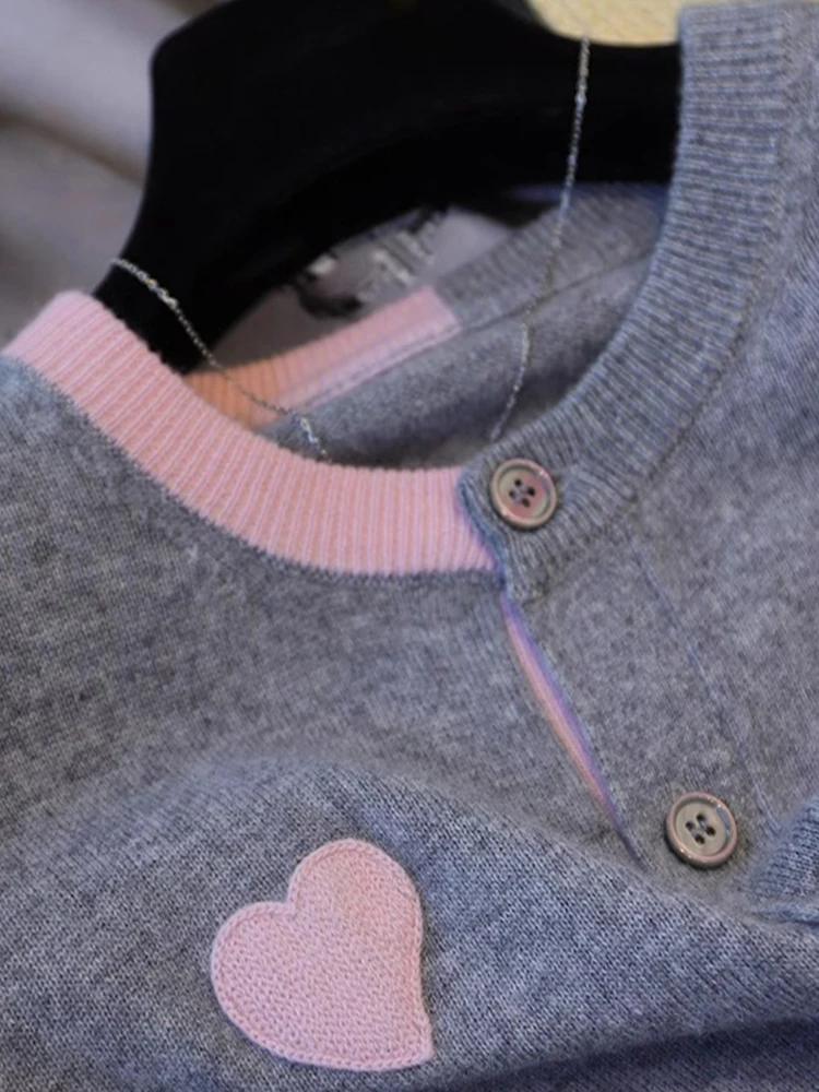 Цветной вязаный кардиган Love Top |