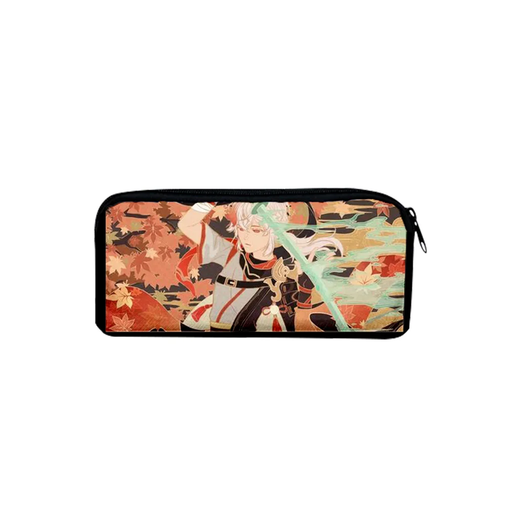 

Пенал для мальчиков и девочек, сумочка для ручек и карандашей Genshin Impact kaedeхара Kazuha с 3D печатью, Детские принадлежности, мешок для хранения кар...