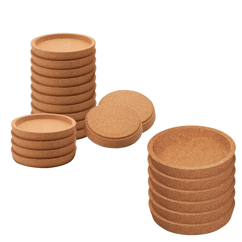 

Cork Coasters, 4 Inch Absorbent Heat Resistant Round Cork Coasters For Most Kind Of Mugs In Office Or Home