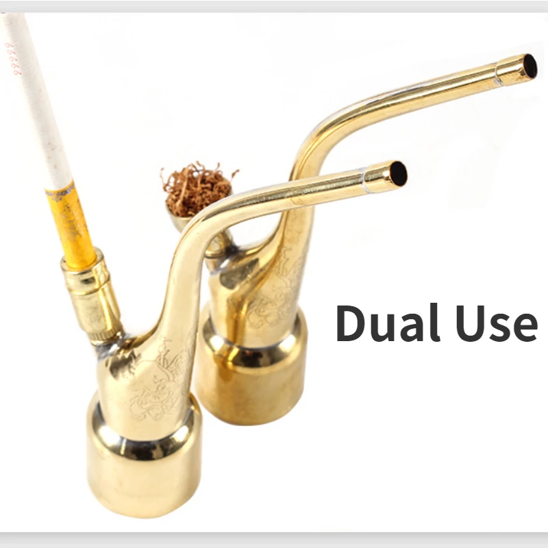 

Creative Metal Hookah mouthpieces Portable Multifunction Cigarette Holder 8mm tobacco filter high-quality Microfilter Men Gift
