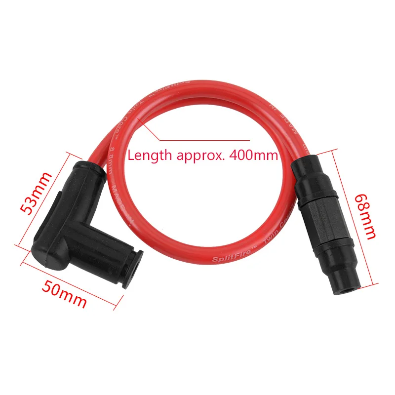 Катушка зажигания двойного обжига 8 мм красная Черная |