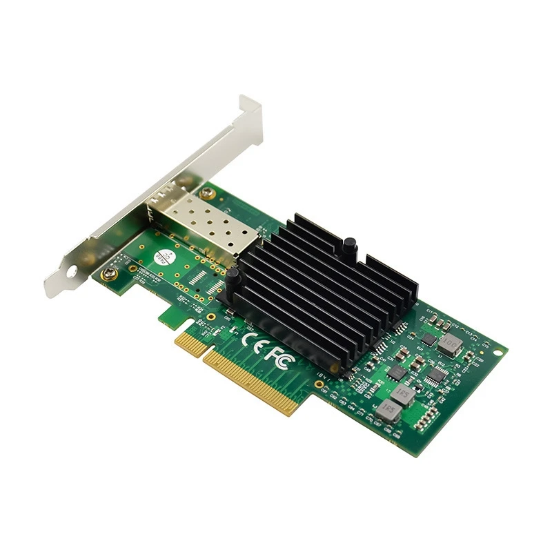 

1 Piece Server Fiber Optic Network Card Single Optical Port Network Card 10G SFP+ 82599EN Chip PCIE X4