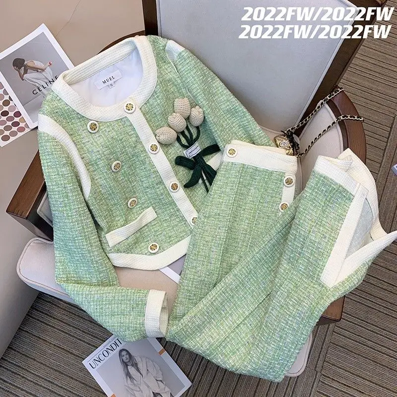 Женский спортивный костюм из двух предметов милый пиджак с длинным рукавом и