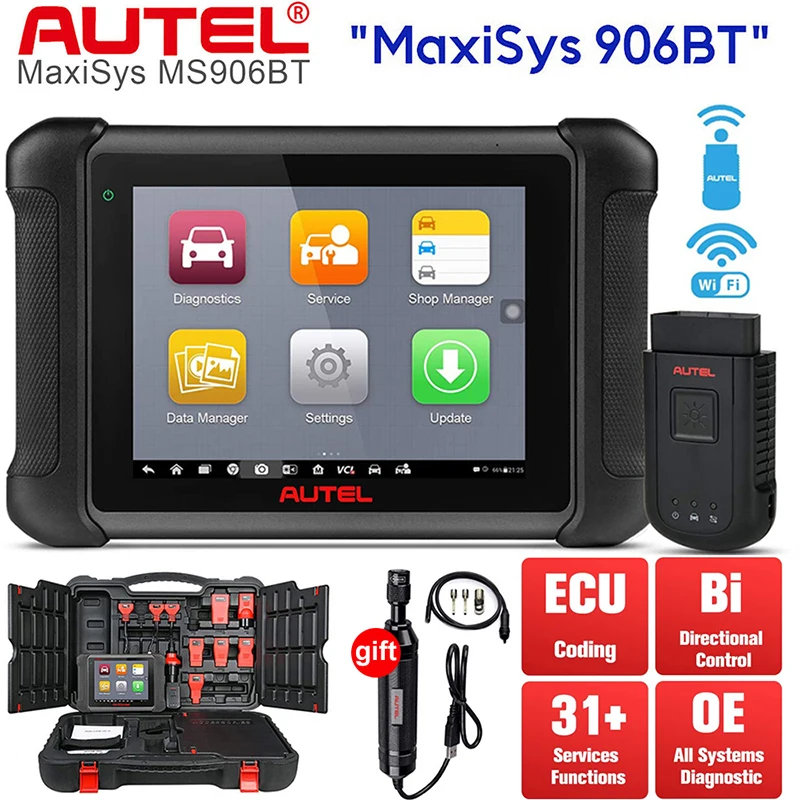 Автомобильный диагностический инструмент Autel MaxiSys MS906BT Bluetooth расширенное