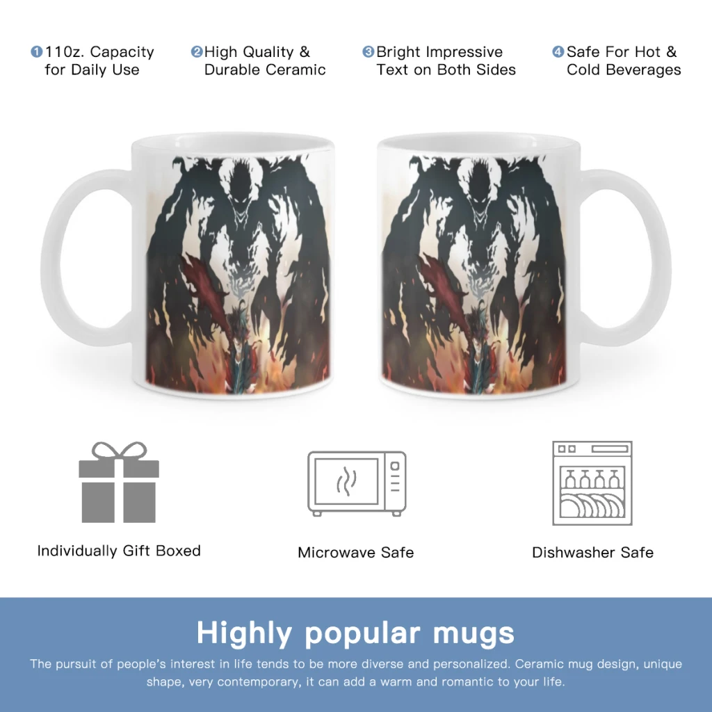 Классическая керамическая чашка с изображением черного клевера бесплатная